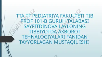 printerning turlari. skaner turlari. kompyuter tarmoqlari vositalari va ularning turlari — PPTX