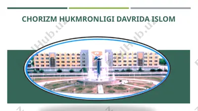chorizm hukmronligi davrida islom — PPT