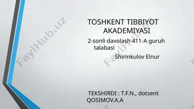 son suyagining chiqishi — PPTX