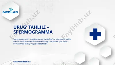 urug’ tahlili – spermogramma — PPTX