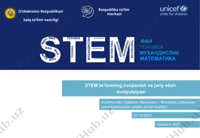stem ta'limini rivojlantirish va joriy etish evolyutsiyasi — PPTX