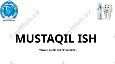 surunkali fibroz pulpit — PPTX