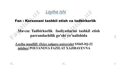 parrandachilik — PPTX
