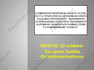samarali targ’bot — PPTX