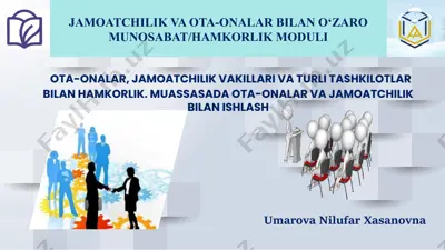 avloniy nomidagi pedagoglarni kasbiy rivojlantirish va yangi metodikalarga o‘rgatish milliy tadqiqot instituti — PPTX
