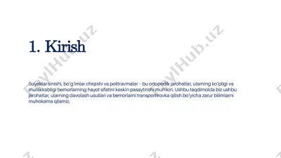 osteoporoz va uning sinishlari — PPTX