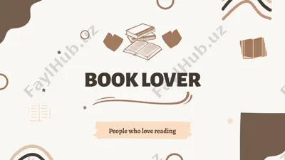 book lover — PPTX