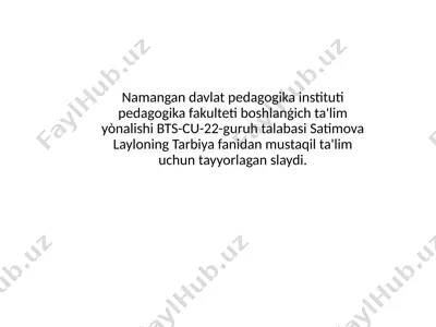 slayd: ta'lim muassasasining ota-onalar va jamoatchilik bilan guruh tarzdagi ishlash shakllari — PPTX