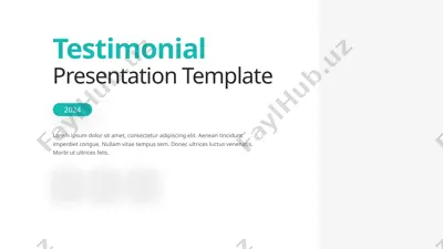 testimonial presentation template — PPTX