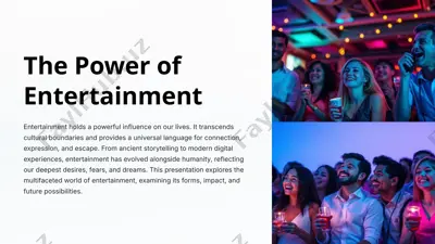 the power of entertainment — PPTX