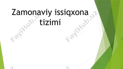 zamonaviy issiqxona tizimi — PPTX
