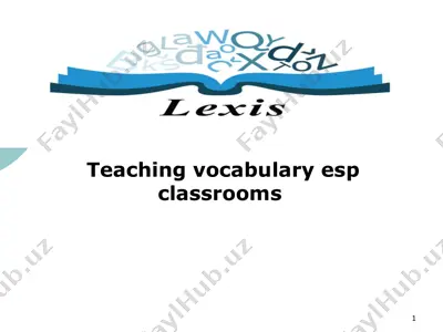 teaching vocabulary in esp — PPTX