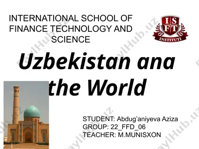 uzbekistan and the world — PPTX