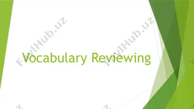 vocabulary reviewing — PPTX