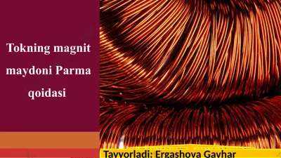 magnit maydonning ersted tajribasi — PPTX