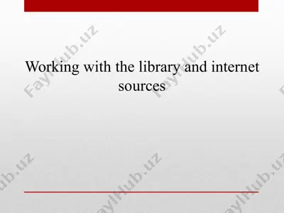 information specialist skills in library services — PPTX