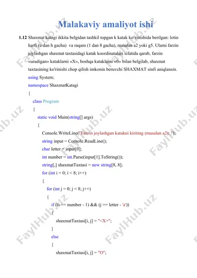 algoretmdan amaliyot xisoboti — DOCX