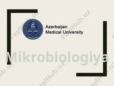 mikrobiologiya — PPTX