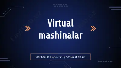 virtual mashinalar — PPTX