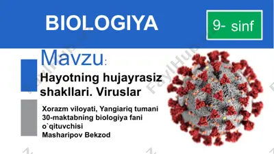 viruslarni o‘rganish tarixi — PPTX