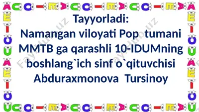 x tovushi va xx harfi — PPTX