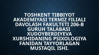 nevroz kasalligi va uning davolash usullari — PPTX