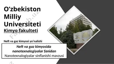 nanotexnologiyalar — PPTX