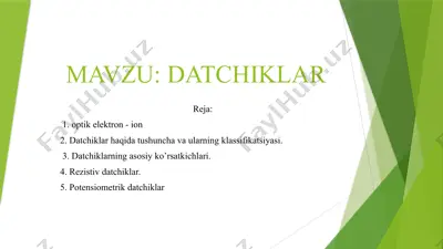 datchiklar — PPTX