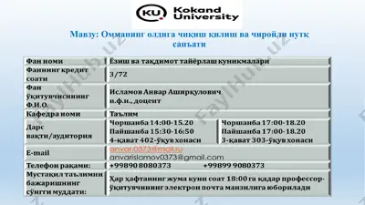 омманинг олдига чиқиш қилиш ва чиройли нутқ санъати — PPTX