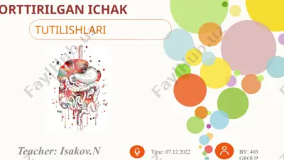 ichak tutilishlari — PPTX