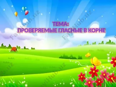 проверяемые гласные в корне — PPTX