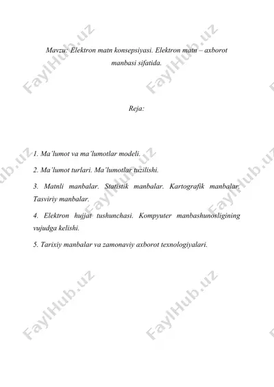 elektron matn konsepsiyasi — DOCX