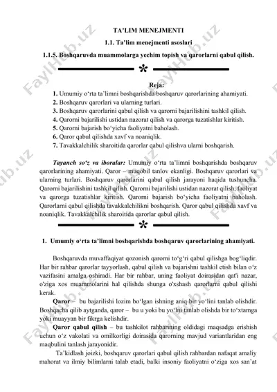 taʼlim menejmenti — DOCX