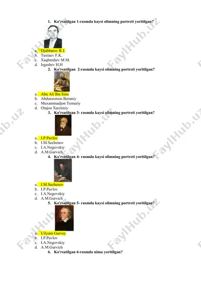 olimlar portretlari — DOCX