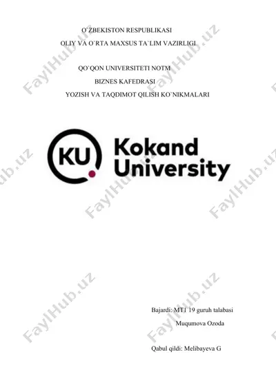 ish yuritish tili va uslubiyati — DOCX