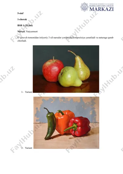 5-sinf 1-chorak bsb 1 (25 bal) — DOCX