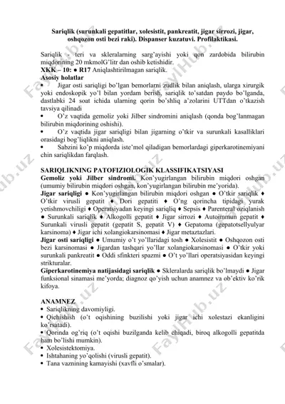 sariqlik — DOCX