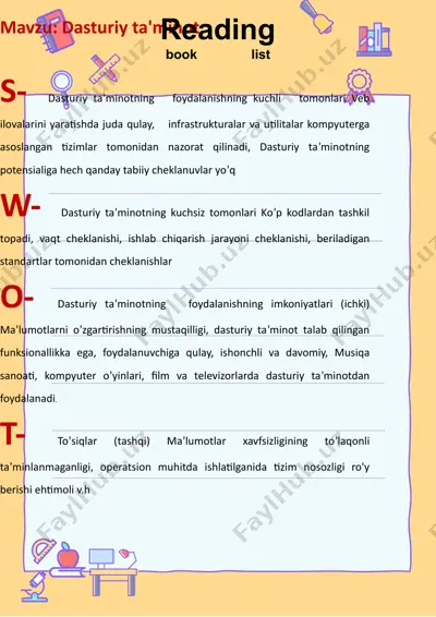dasturiy ta'minot — DOCX