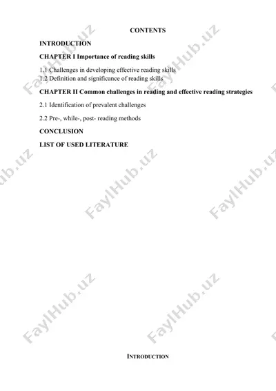 importance of reading skills — DOCX