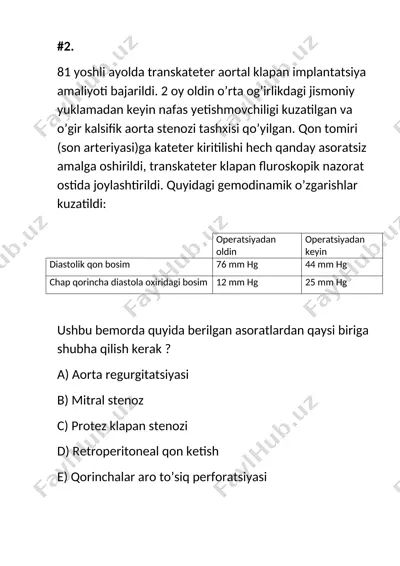 transkateter aortal klapan implantatsiya amaliyoti — DOCX