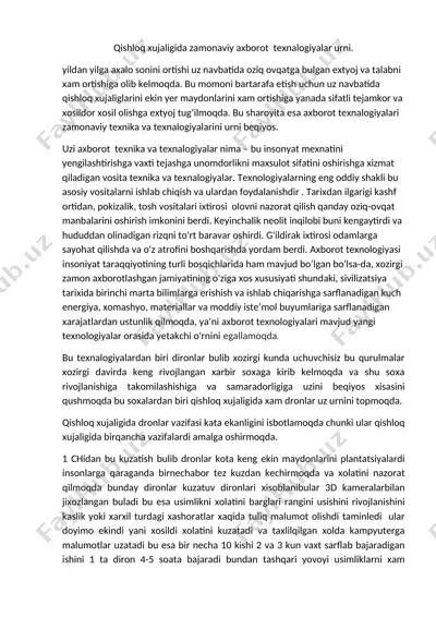 zamonaviy axborot texnalogiyalar urni — DOCX