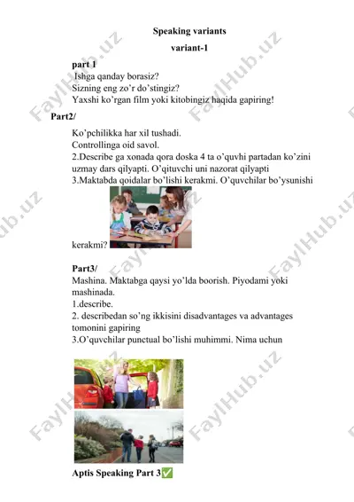 speaking variants — DOCX