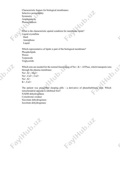 characteristic feature for biological membranes — DOCX