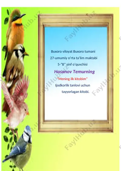 mening ilk kitobim — DOCX