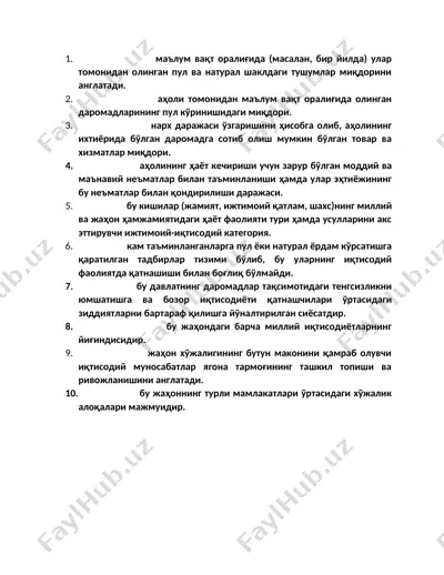 ijtimoiy-iqtisodiy faoliyatning muhim ustuvorlari — DOCX
