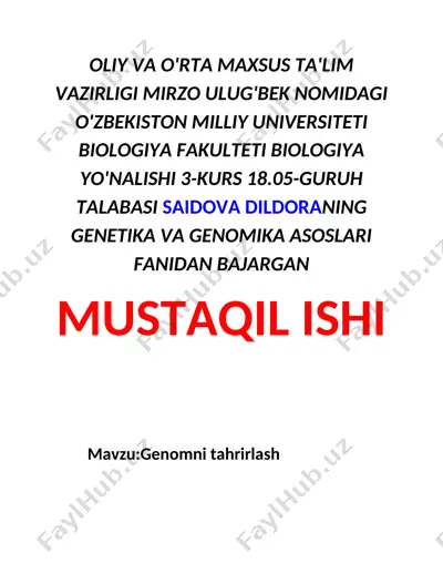 genomni tahrirlash — DOCX