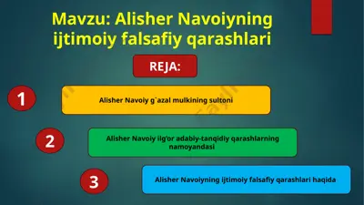 alisher navoiyning ijtimoiy falsafiy qarashlari — PPTX