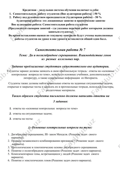 kredit tizimi - modul dasturi — DOCX
