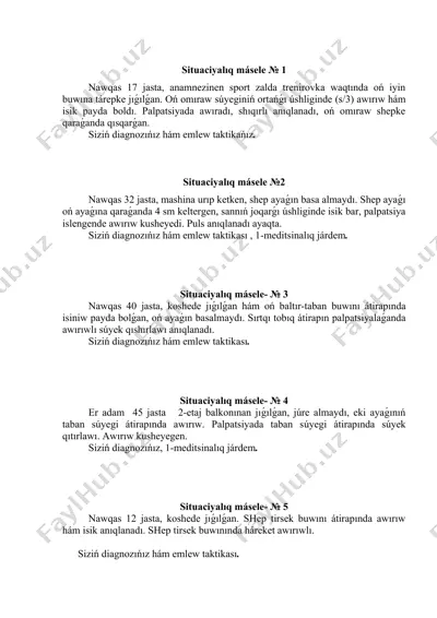 trenirovka jangi ustida o'zingizni qo'llab-quvvatlash — DOCX