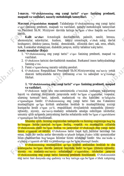 "o‘zbekistonning eng yangi tarixi" — PDF